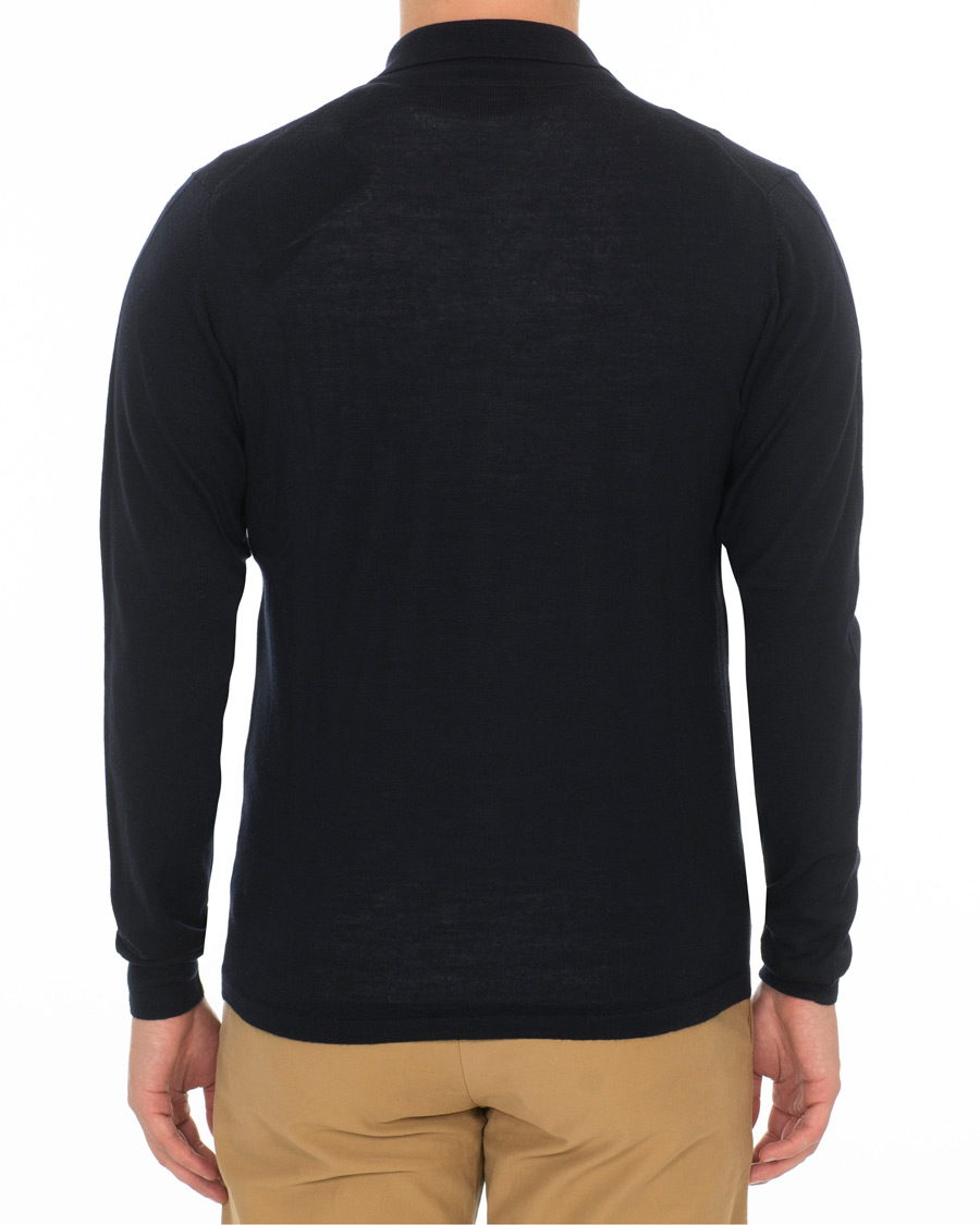 Herren | Pullover | J.Lindeberg | Nyle Full Zip Merino Navy