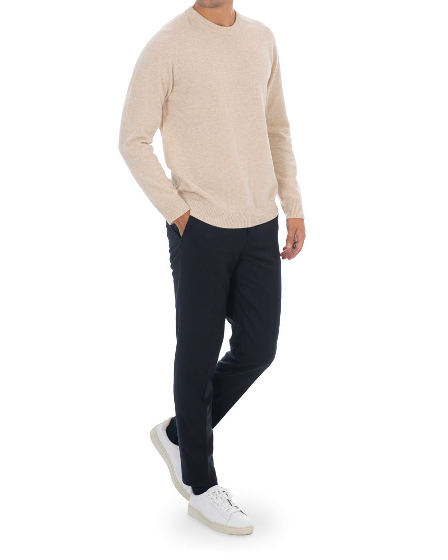Herren | Hosen | J.Lindeberg | Sasha Drawstring Flannel Trousers Navy