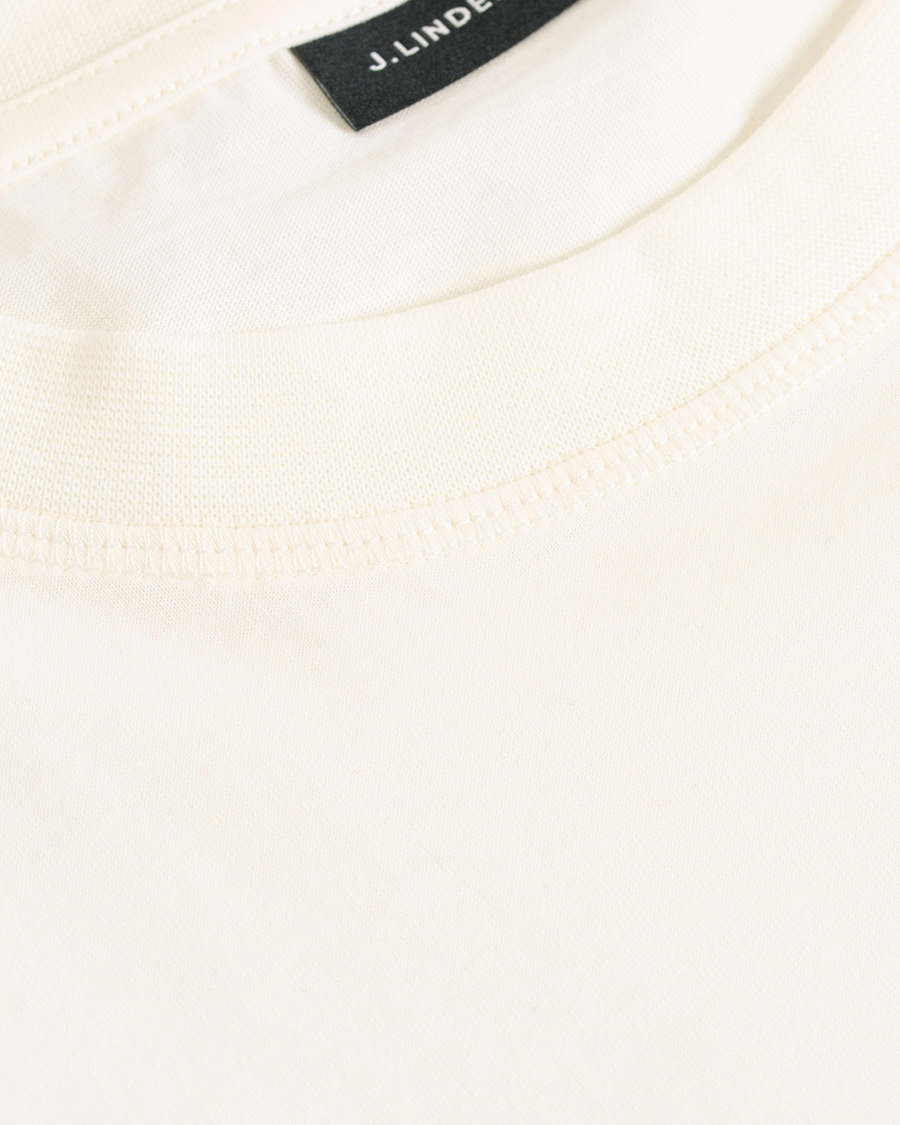 Herren | T-Shirts | J.Lindeberg | Jordan Printed Crew Neck Tee Off White