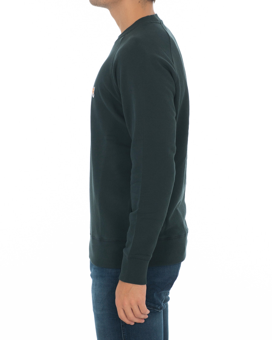 Herren | Pullover | Maison Kitsuné | Sweatshirt Fox Head Patch Forest Green