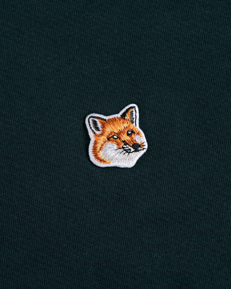 Herren | Pullover | Maison Kitsuné | Sweatshirt Fox Head Patch Forest Green