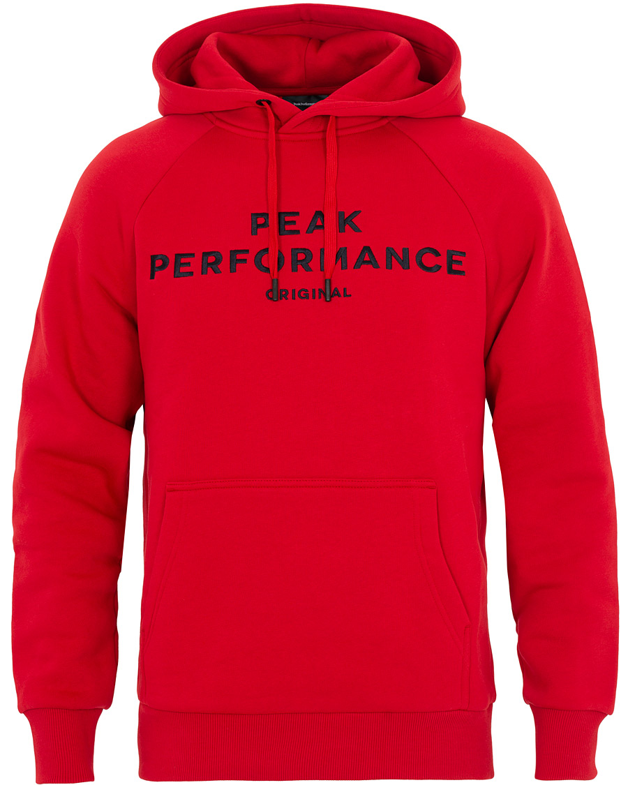 Herren | Pullover | Peak Performance | Logo Hoodie Red