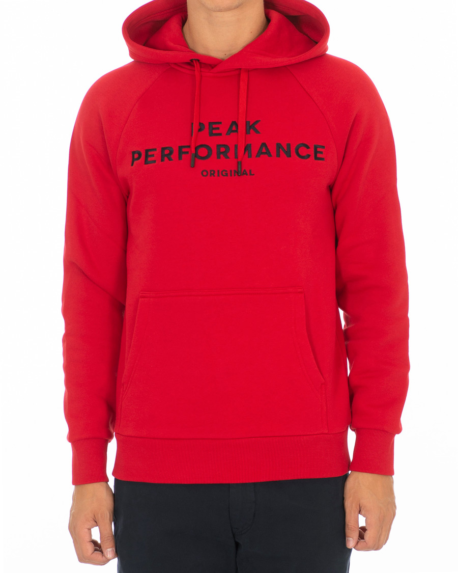 Herren | Pullover | Peak Performance | Logo Hoodie Red