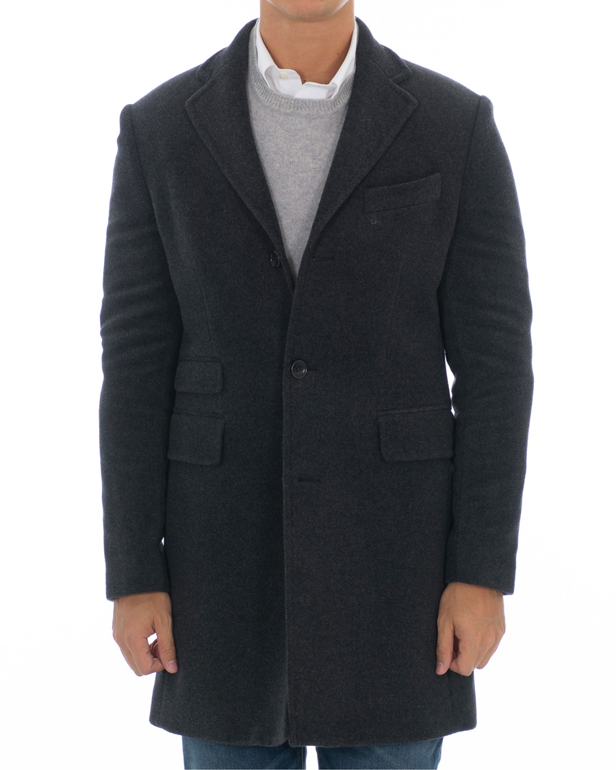 Herren | Jacken | Morris | Wesley Wool/Cashmere Coat Antracite
