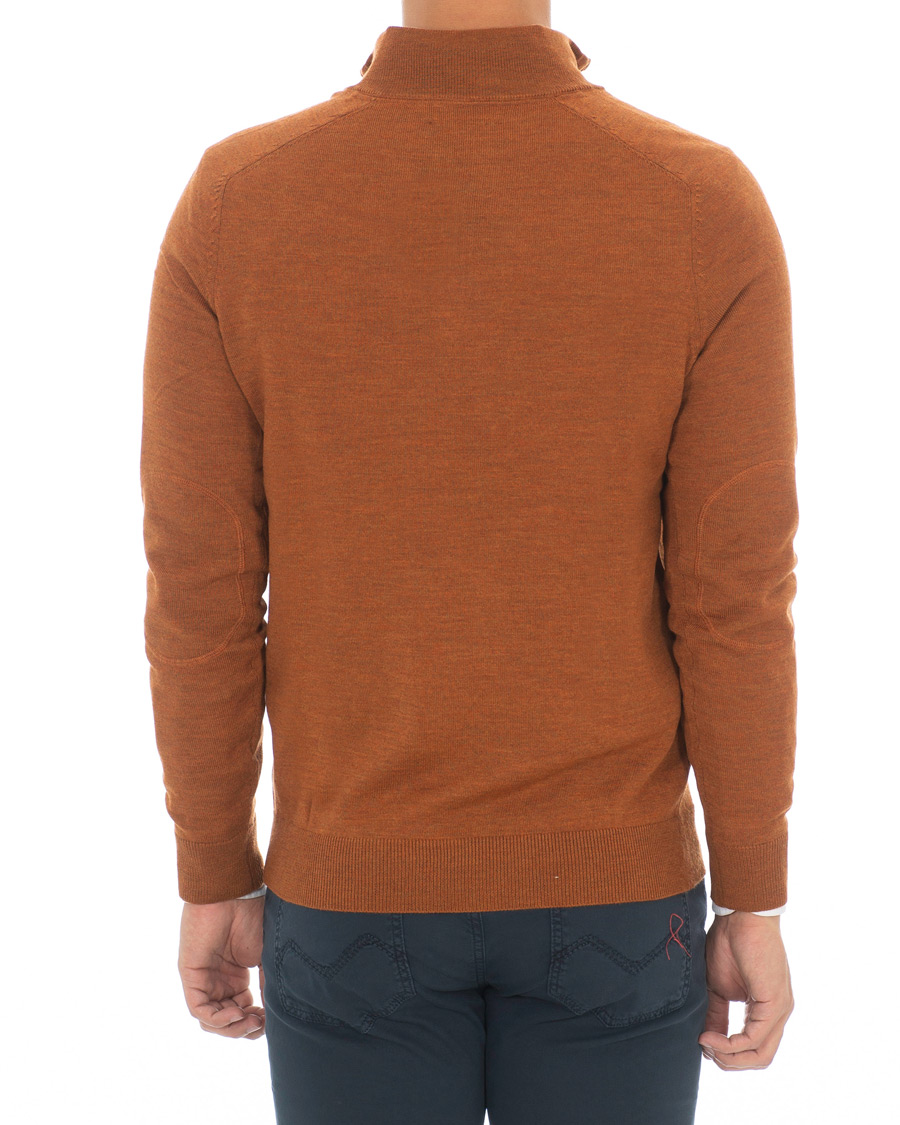 Herren | Pullover | Morris | John Merino Half Zip Camel