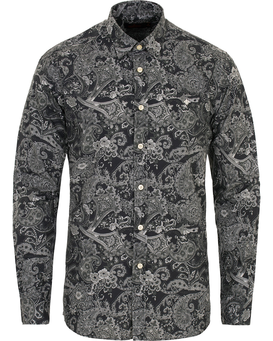 Herren | Hemden | Morris | Montaron Printed Paisley Shirt Grey