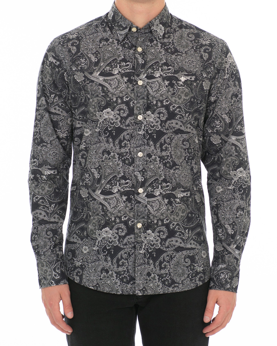 Herren | Hemden | Morris | Montaron Printed Paisley Shirt Grey
