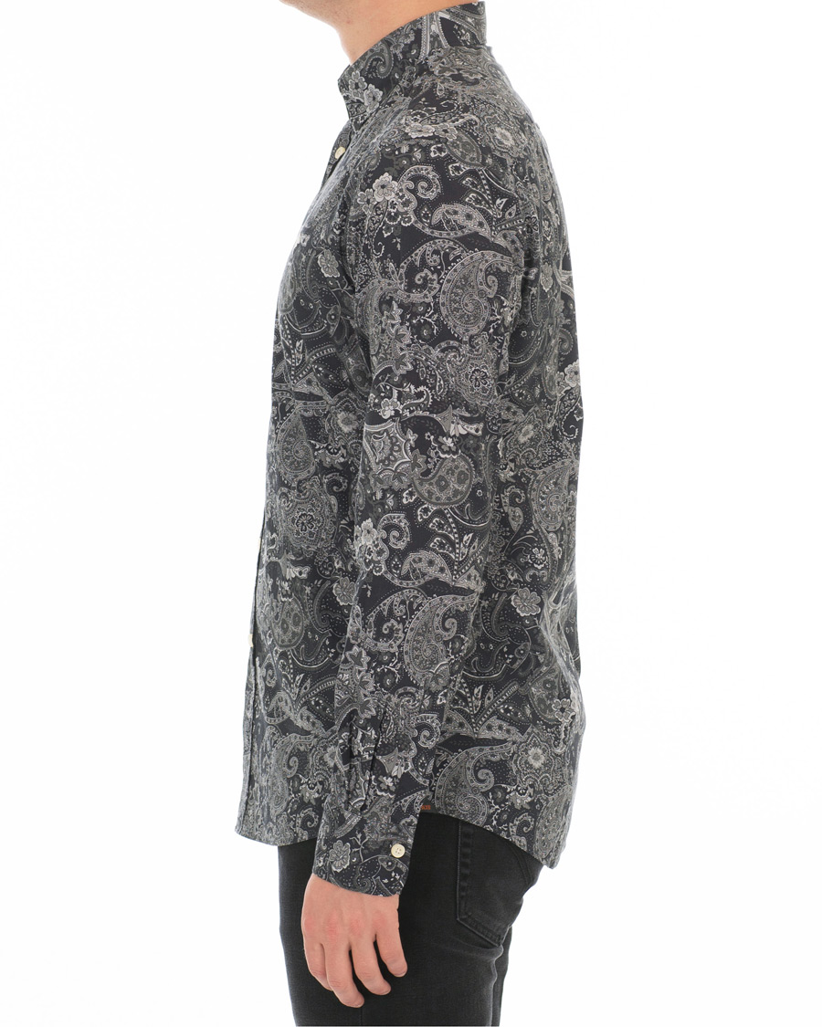 Herren | Hemden | Morris | Montaron Printed Paisley Shirt Grey