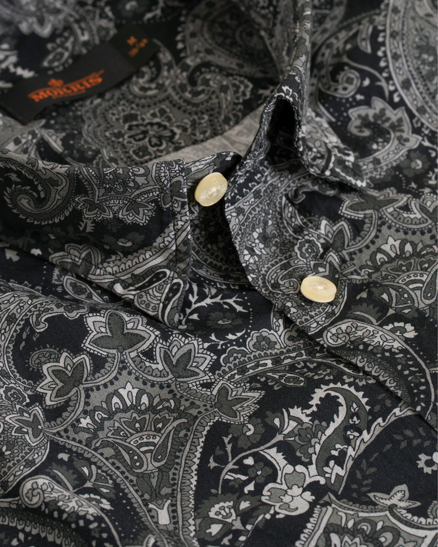 Herren | Hemden | Morris | Montaron Printed Paisley Shirt Grey