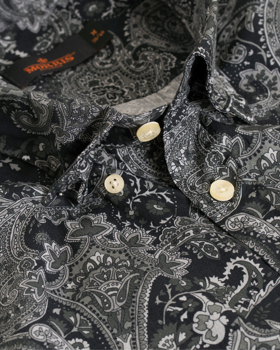 Herren | Hemden | Morris | Montaron Printed Paisley Shirt Grey