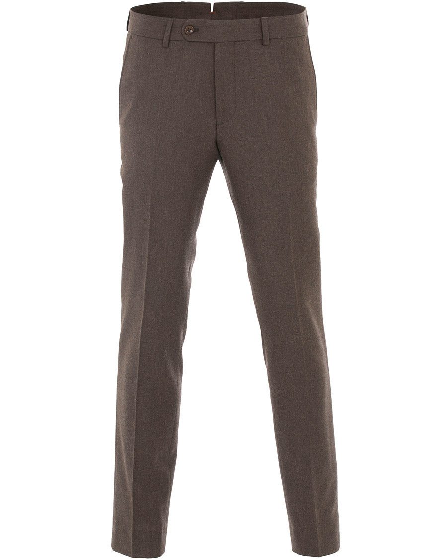 Herren | Hosen | Morris | Rodney Flannel Trousers Brown