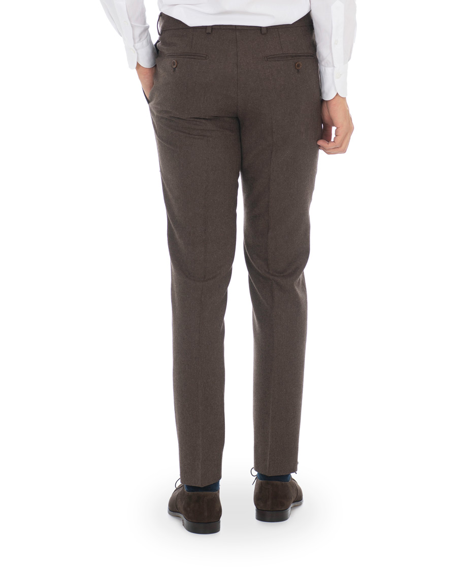 Herren | Hosen | Morris | Rodney Flannel Trousers Brown