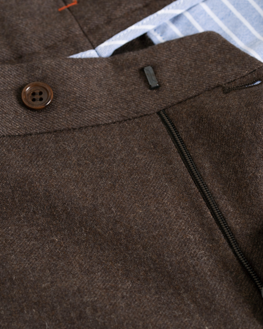 Herren | Hosen | Morris | Rodney Flannel Trousers Brown
