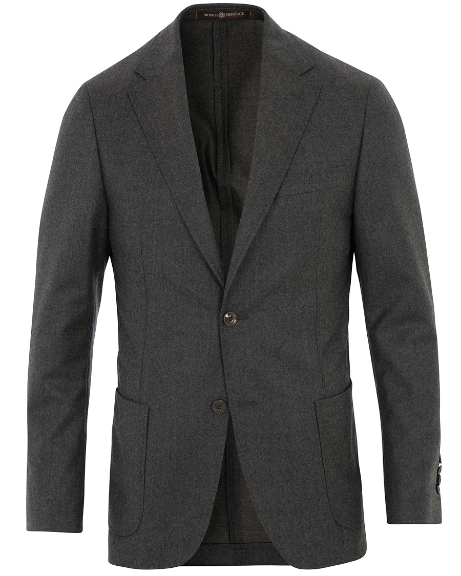 Herren | Sakkos | Morris Heritage | Mike Patch Pocket Flannel Blazer Brown