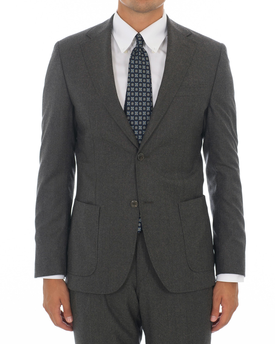 Herren | Sakkos | Morris Heritage | Mike Patch Pocket Flannel Blazer Brown