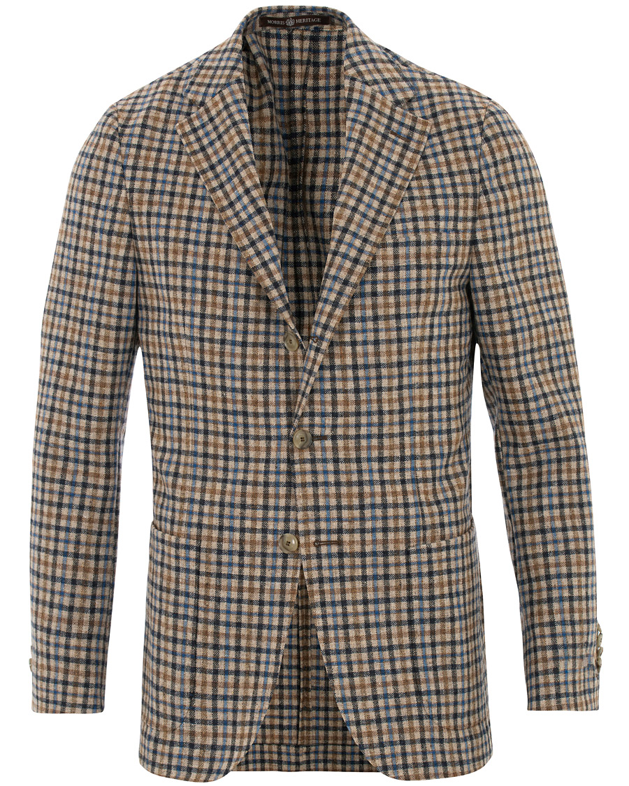 Herren | Sakkos | Morris Heritage | John Colour Check Wool Blazer Brown