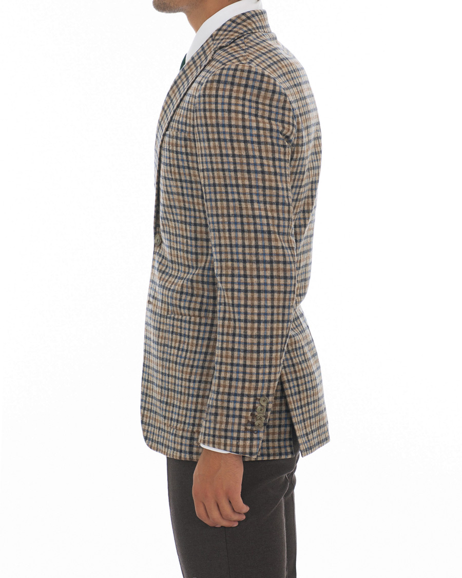 Herren | Sakkos | Morris Heritage | John Colour Check Wool Blazer Brown