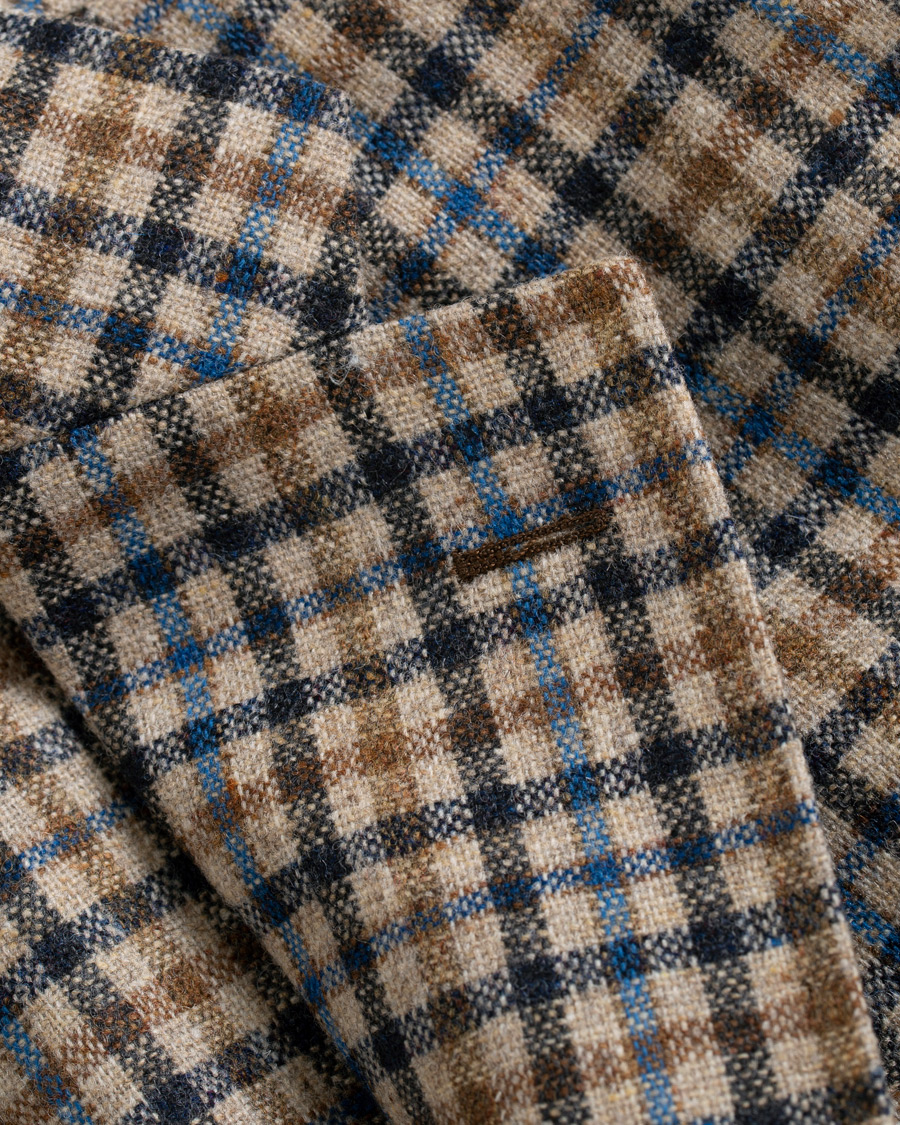 Herren | Sakkos | Morris Heritage | John Colour Check Wool Blazer Brown