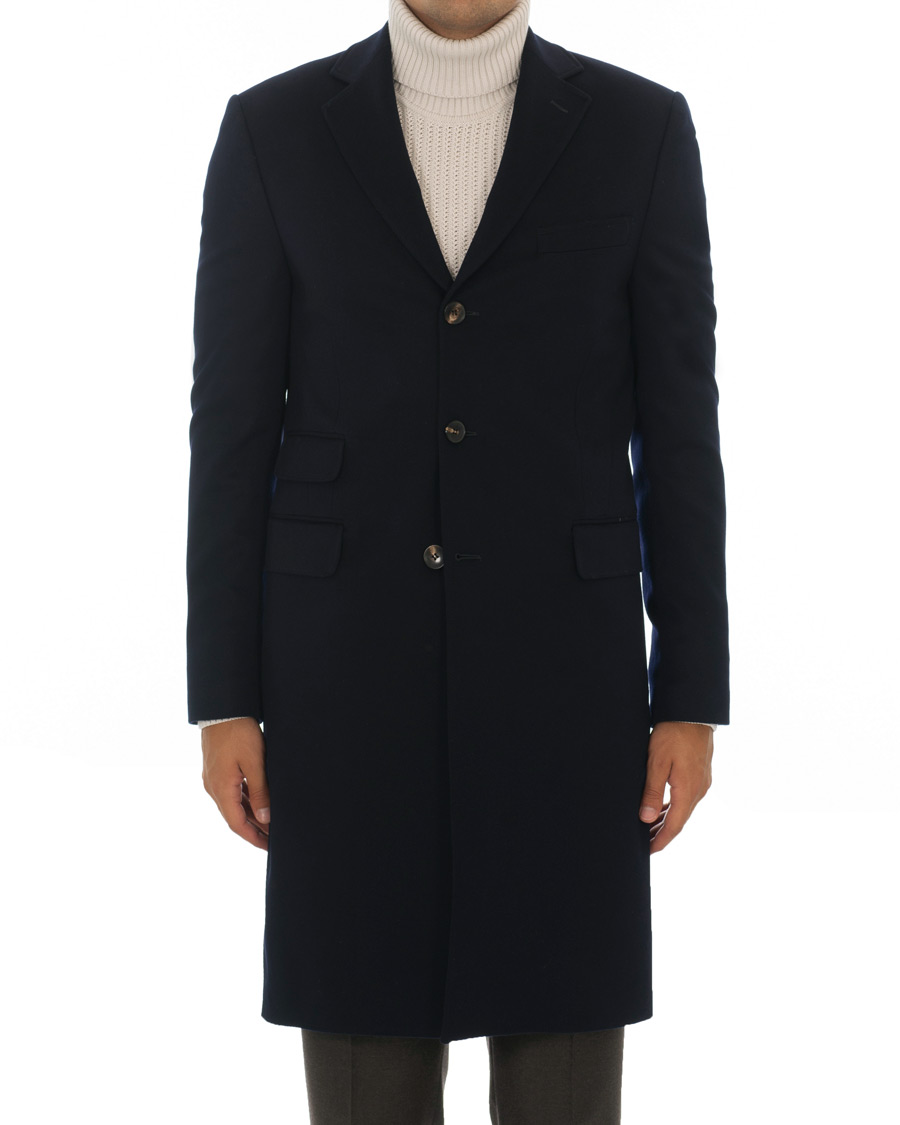 Herren | Jacken | Morris Heritage | Gillis Loro Piana Wool Coat Navy