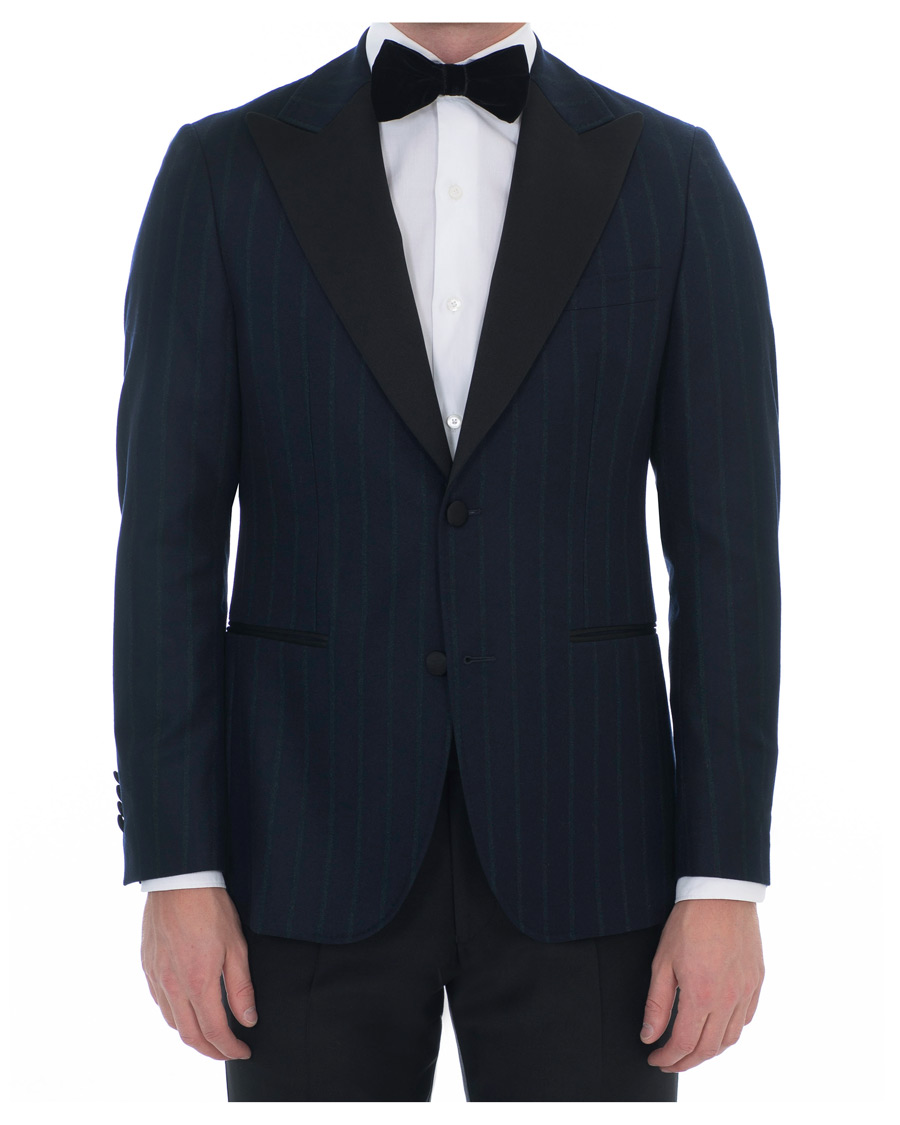 Herren |  | Morris Heritage | Striped Limited Tuxedo Blazer Navy