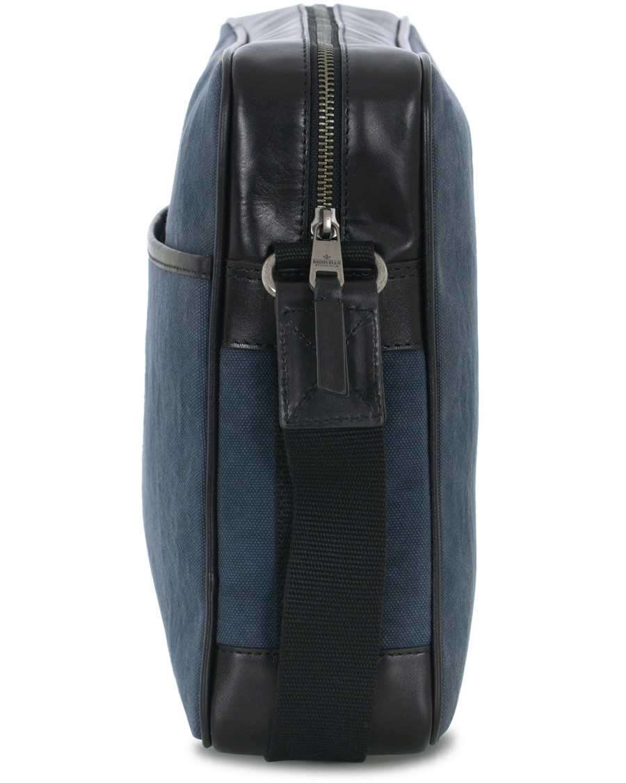 Herren | Morris Donovan Canvas Computer Bag Navy/black | Morris | Donovan Canvas Computer Bag Navy/black