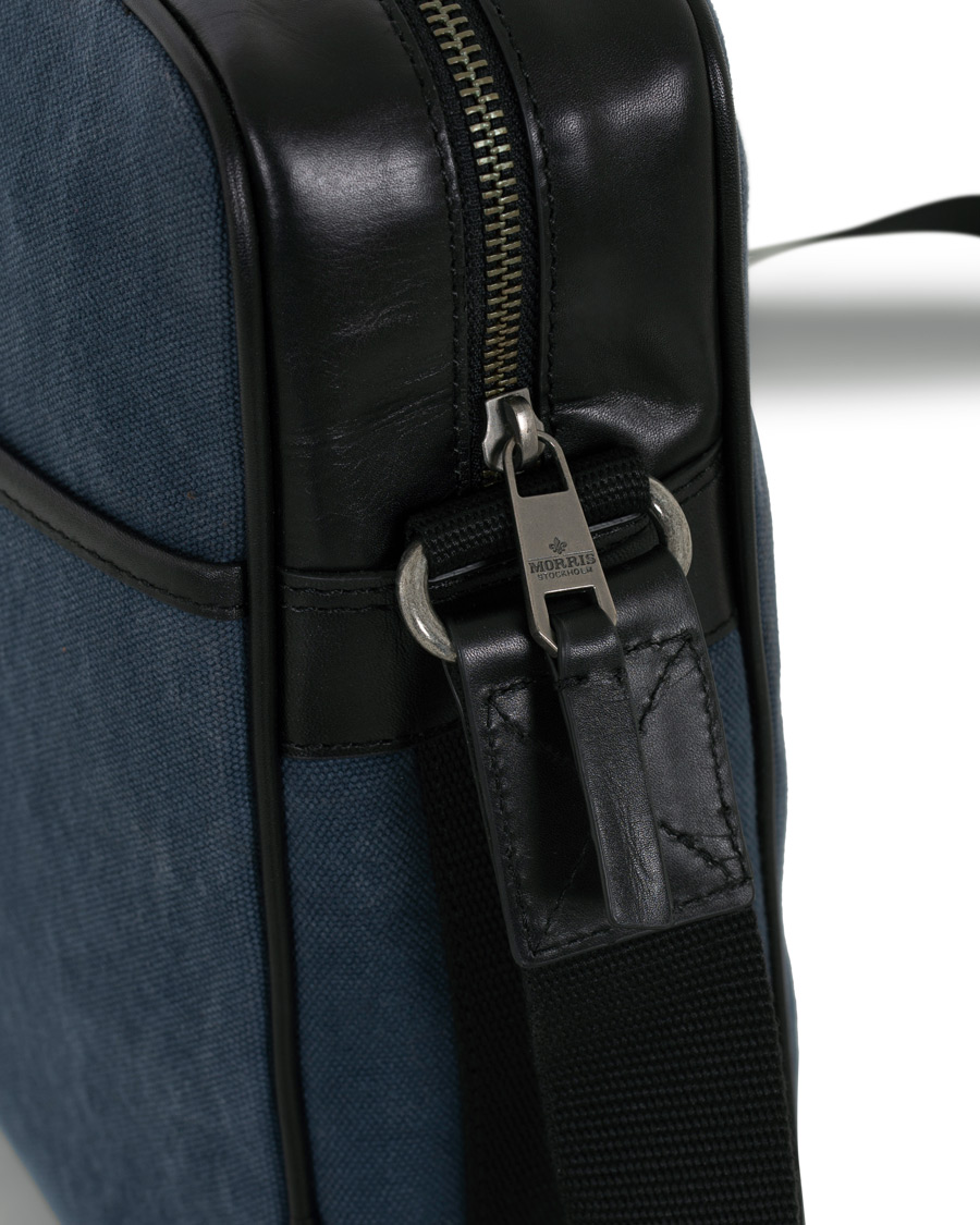 Herren | Morris Donovan Canvas Computer Bag Navy/black | Morris | Donovan Canvas Computer Bag Navy/black