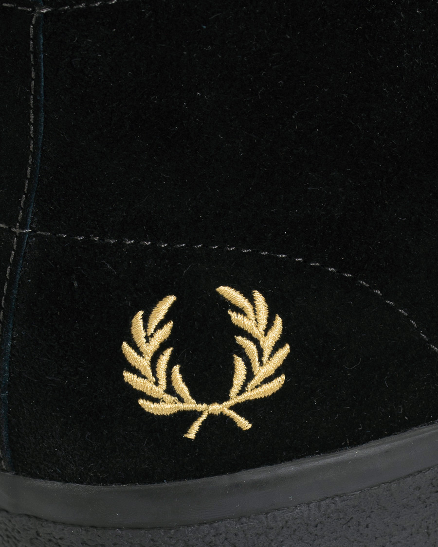 Herren | Fred Perry Portwood Suede Chukka Sneaker Black/Champagne | Fred Perry | Portwood Suede Chukka Sneaker Black/Champagne