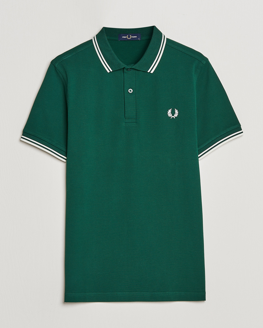 Herren |  | Fred Perry | Polo Twin Tip Ivy/Snow White