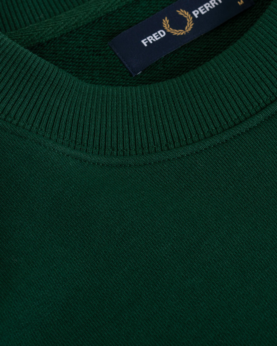 Herren | Pullover | Fred Perry | Crew Neck Sweatshirt Green