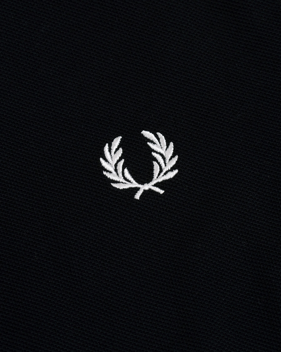 Herren | Pullover | Fred Perry | Slim Fit Long Sleeve Polo Twin Tip Black