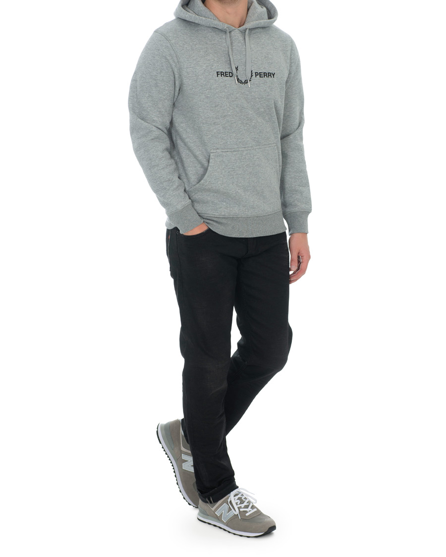 Herren | Pullover | Fred Perry | Graphic Hooded Sweatshirt Steel Marl