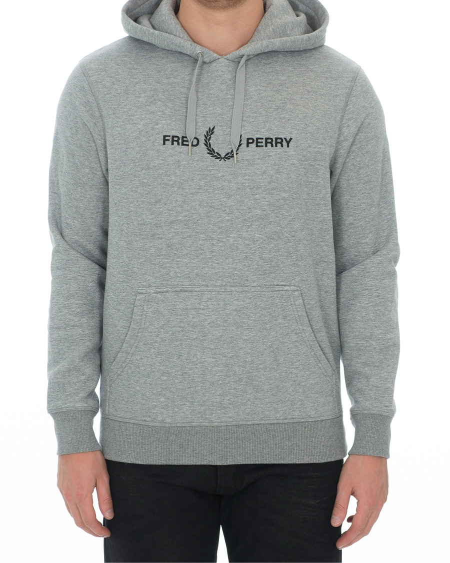 Herren | Pullover | Fred Perry | Graphic Hooded Sweatshirt Steel Marl