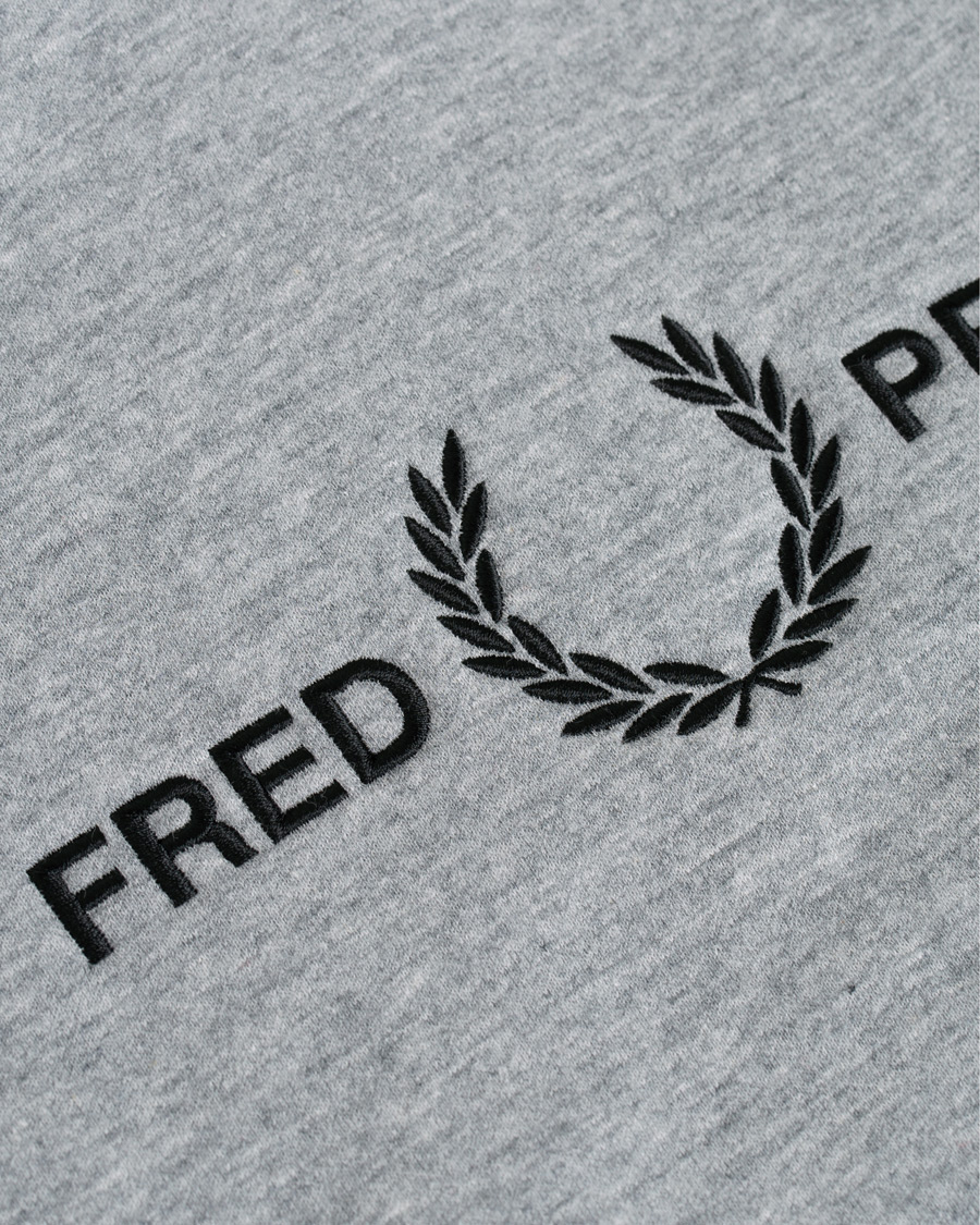 Herren | Pullover | Fred Perry | Graphic Hooded Sweatshirt Steel Marl