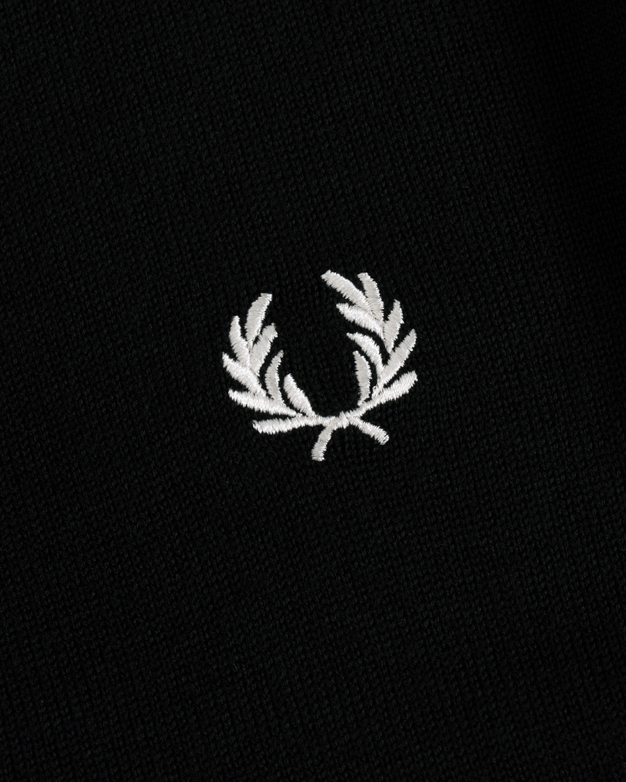 Herren | Pullover | Fred Perry | Merino Wool Cardigan Black