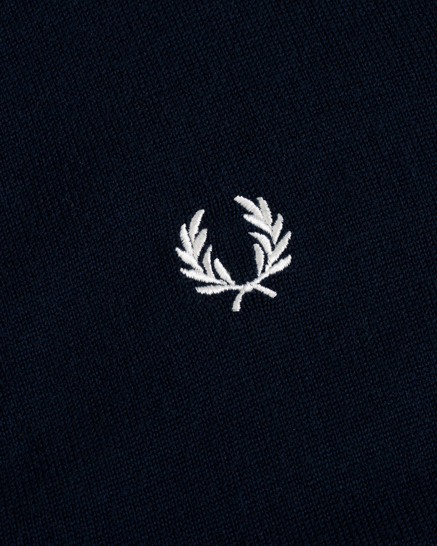 Herren | Pullover | Fred Perry | Merino Wool Cardigan Carbon Blue