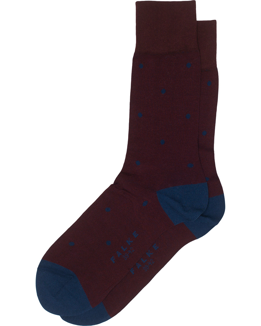 Herren | Unterwäsche | Falke | Cotton Dot Sock Barolo/Navy