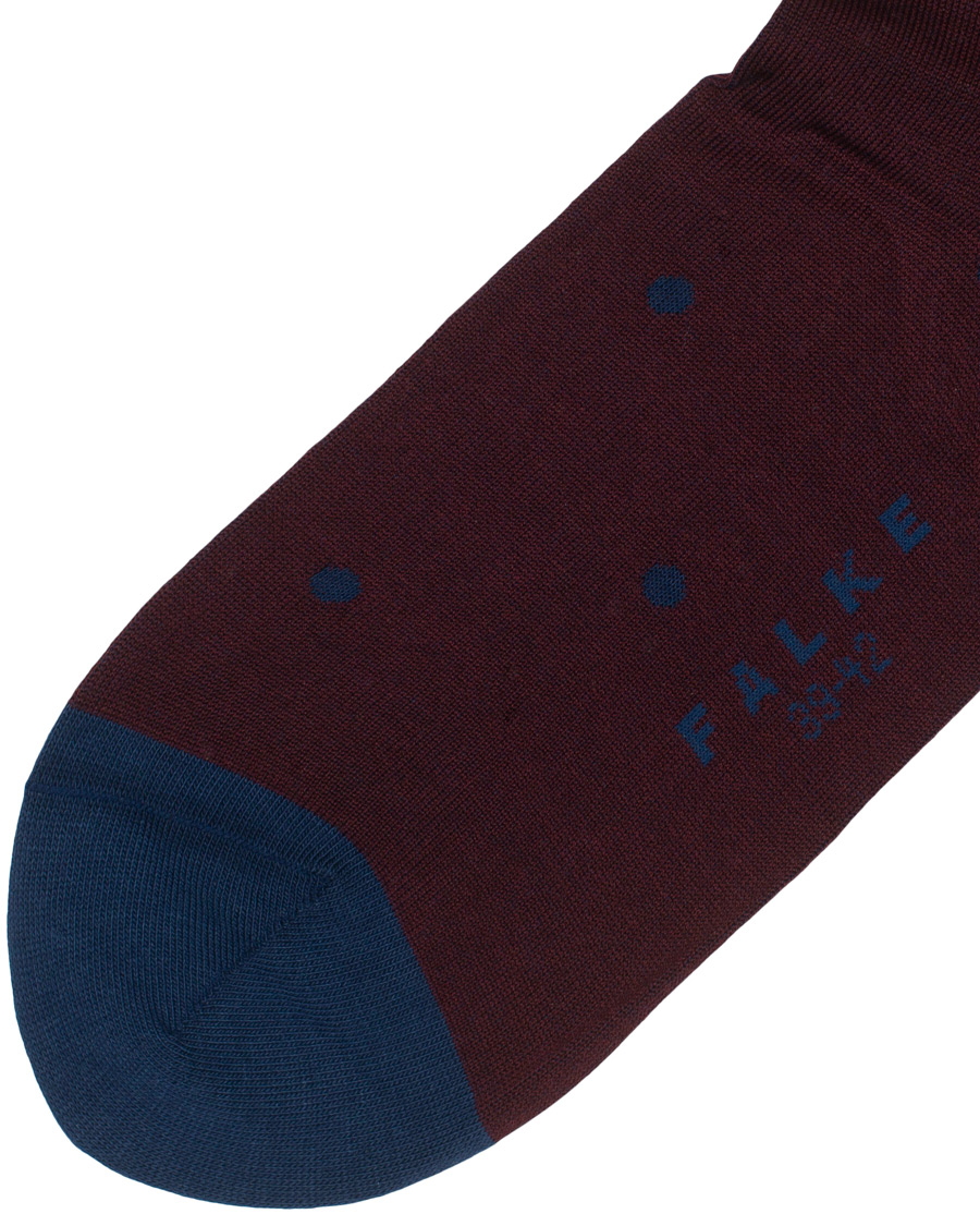 Herren | Unterwäsche | Falke | Cotton Dot Sock Barolo/Navy