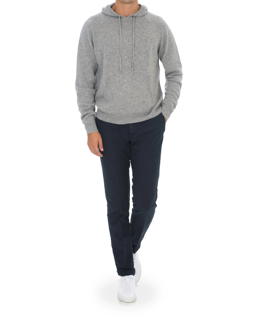 Herren | Pullover | Soft Goat | Cashmere Chunky Hoodie Grey