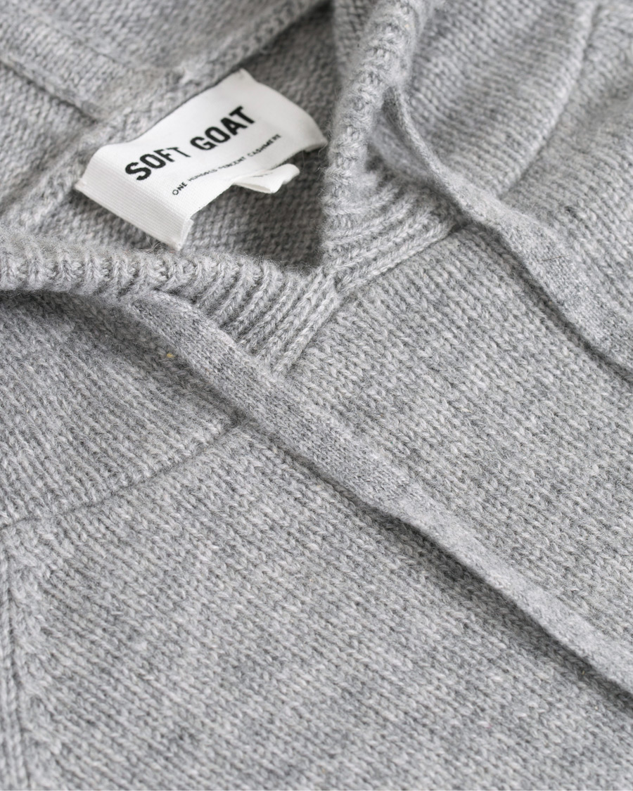 Herren | Pullover | Soft Goat | Cashmere Chunky Hoodie Grey