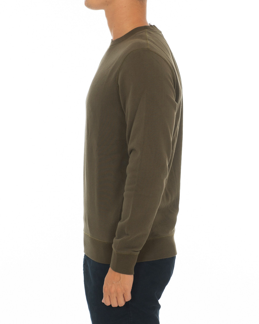 Herren | Pullover | Sunspel | Loopback Sweatshirt Military Green
