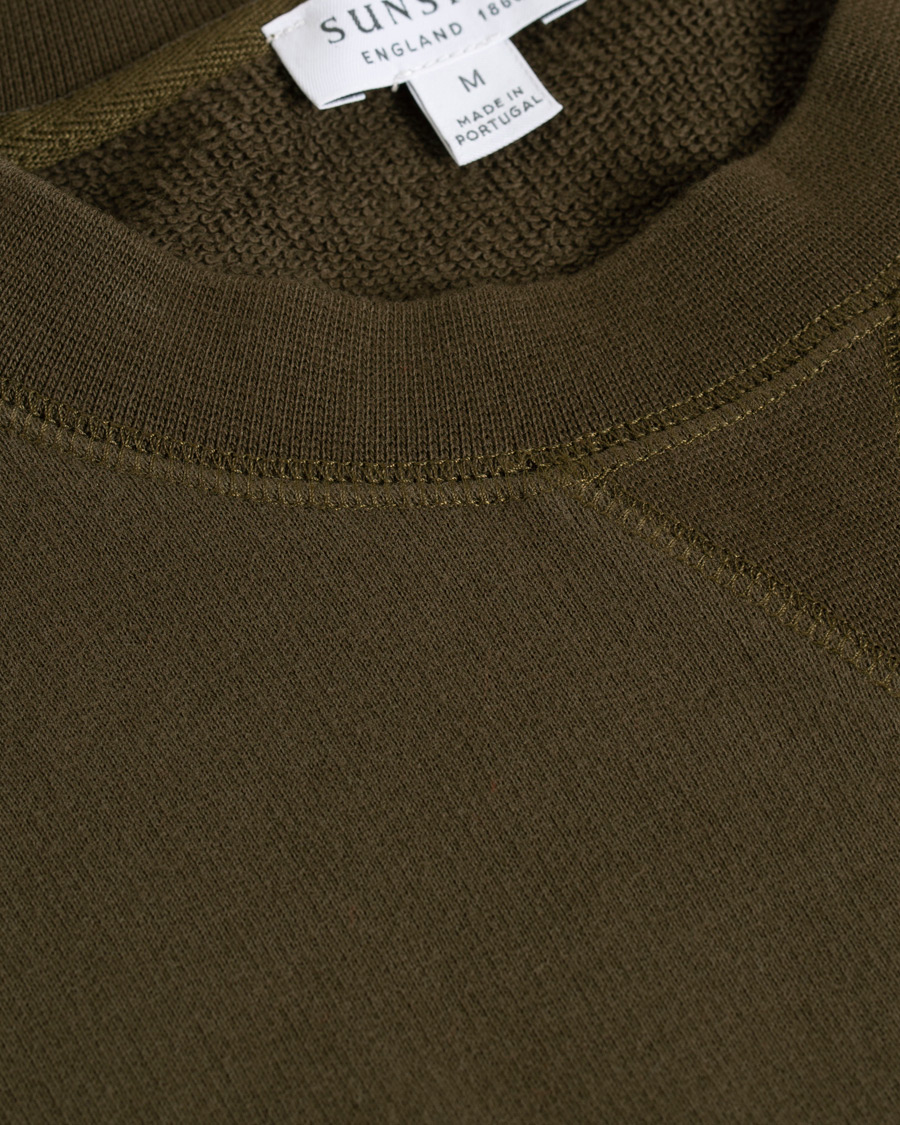 Herren | Pullover | Sunspel | Loopback Sweatshirt Military Green