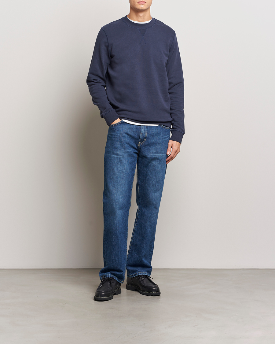Herren | Pullover | Sunspel | Loopback Sweatshirt Navy