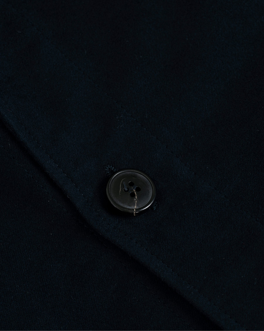 Herren | Hemden | Sunspel | Twin Pocket Moleskin Jacket Navy