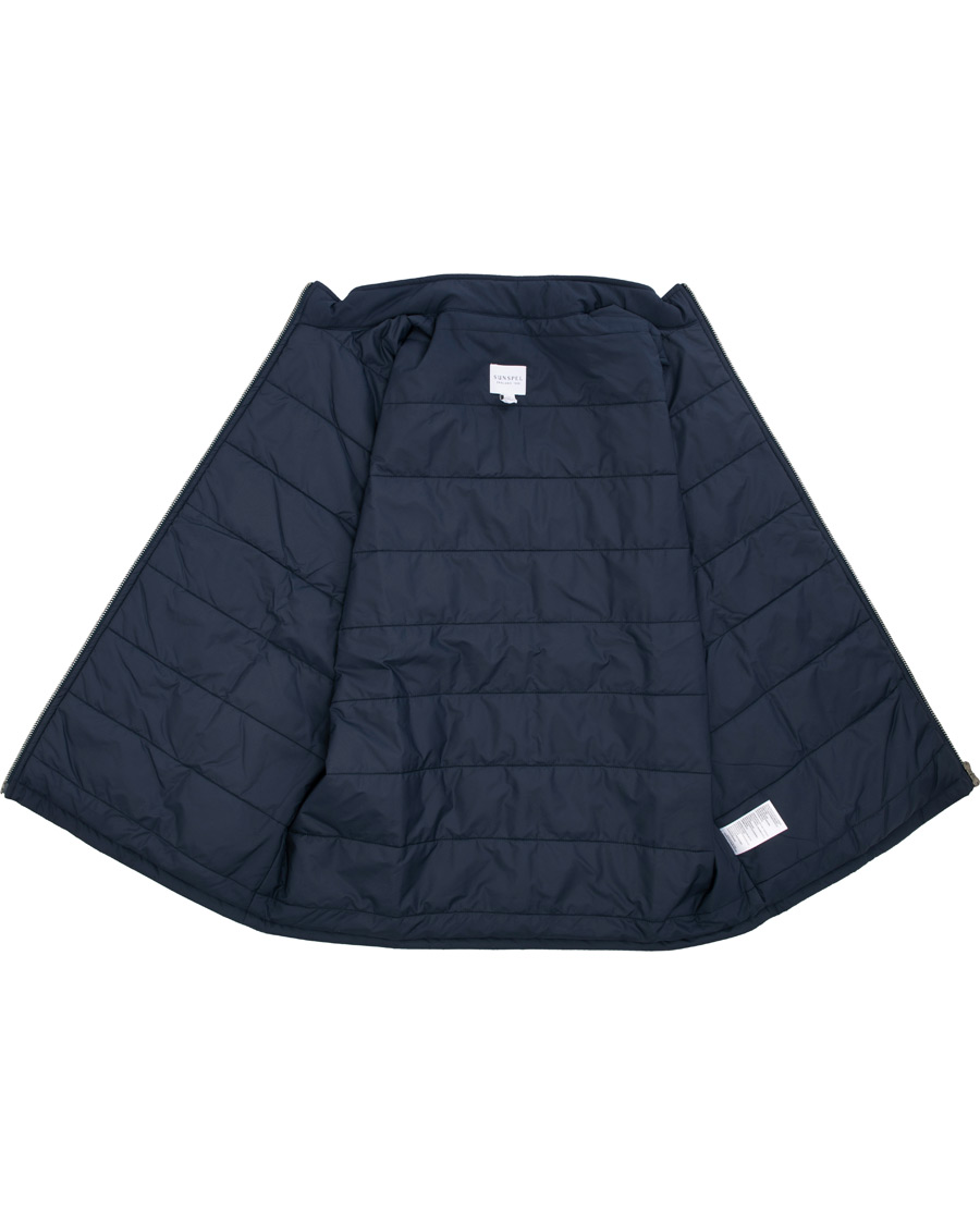 Herren | Jacken | Sunspel | Padded Full Zip Gilet Navy