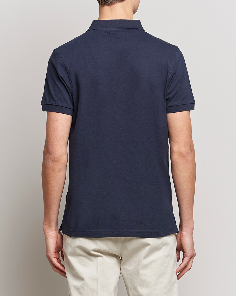 Herren | Poloshirts | Sunspel | Short Sleeve Pique Polo Navy