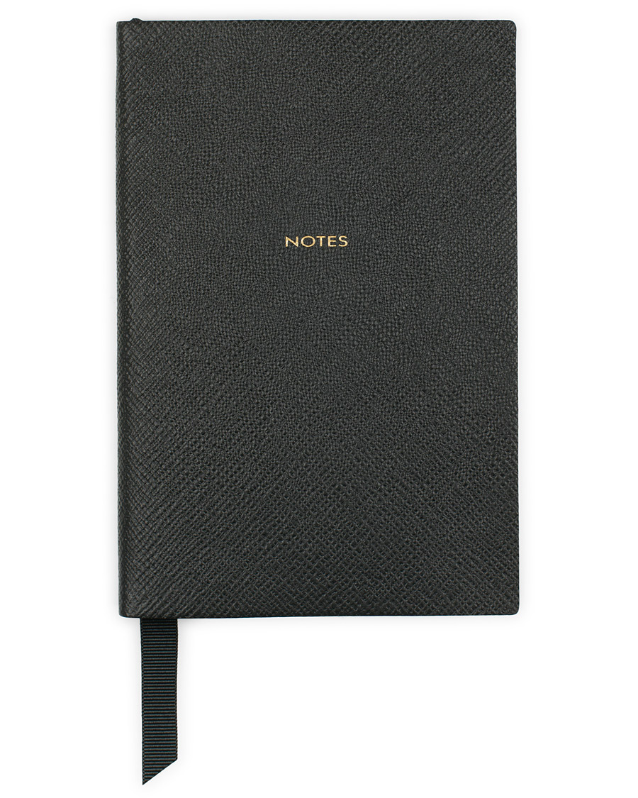 Herren | Smythson Panama Notebook Black Notes | Smythson | Panama Notebook Black Notes