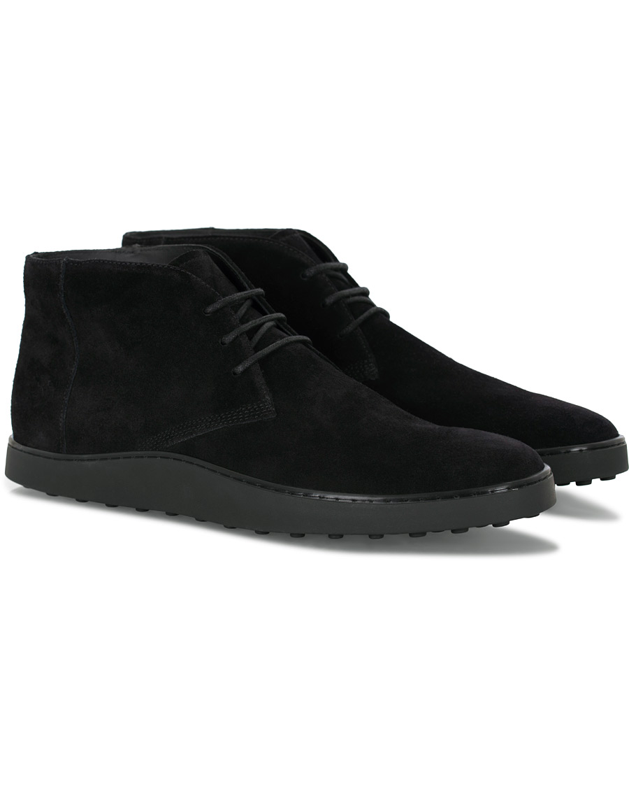 Herren | Tod's Polacco Casetta Chukka Boot Black Suede | Tod's | Polacco Casetta Chukka Boot Black Suede
