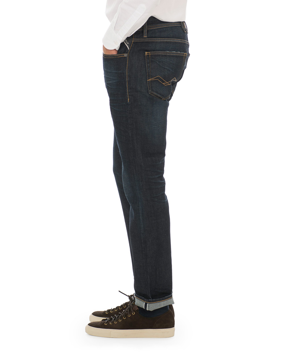 Herren | Jeans | Replay | Groover Stretch Selvedge Jeans Dark Blue