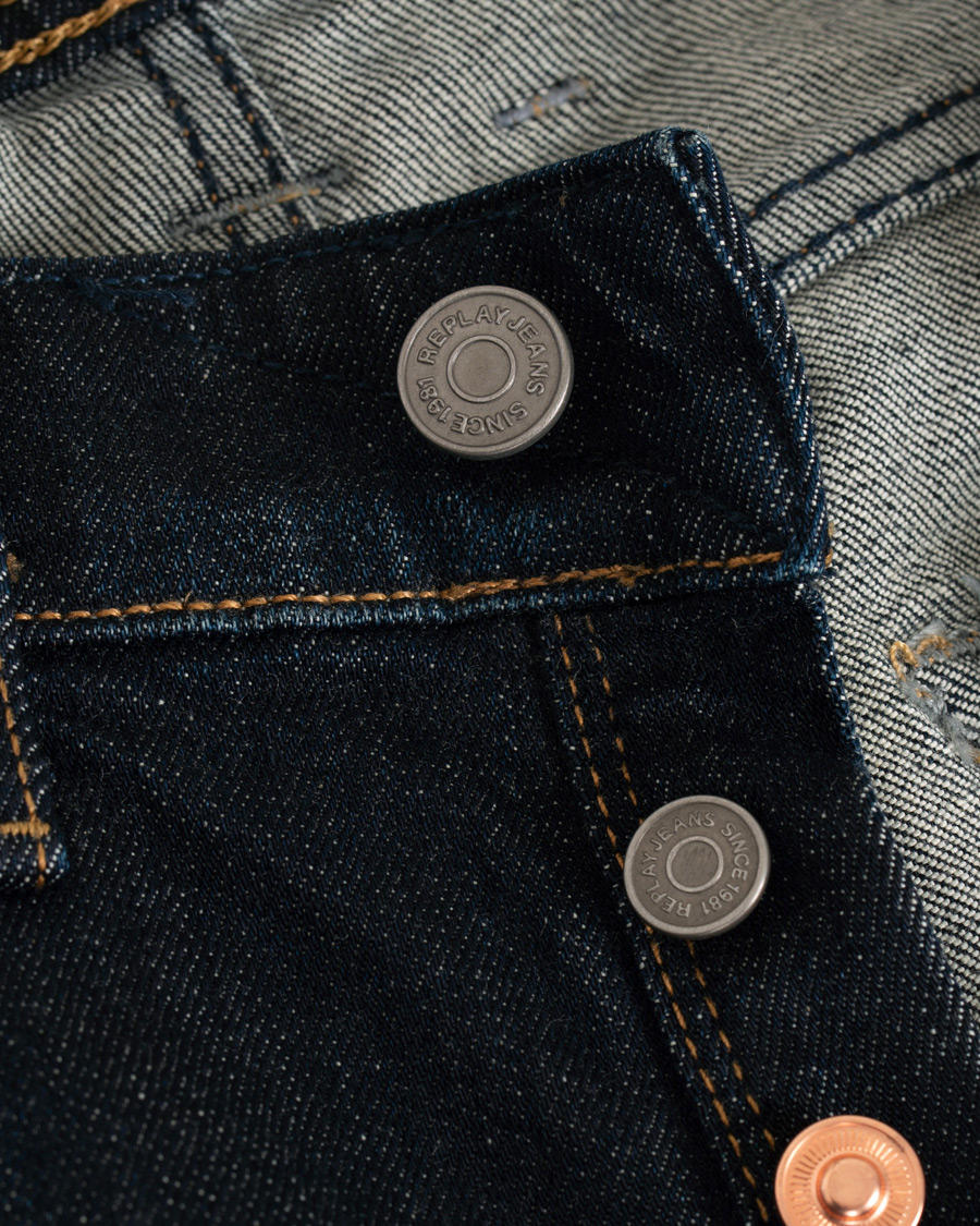 Herren | Jeans | Replay | Groover Stretch Selvedge Jeans Dark Blue