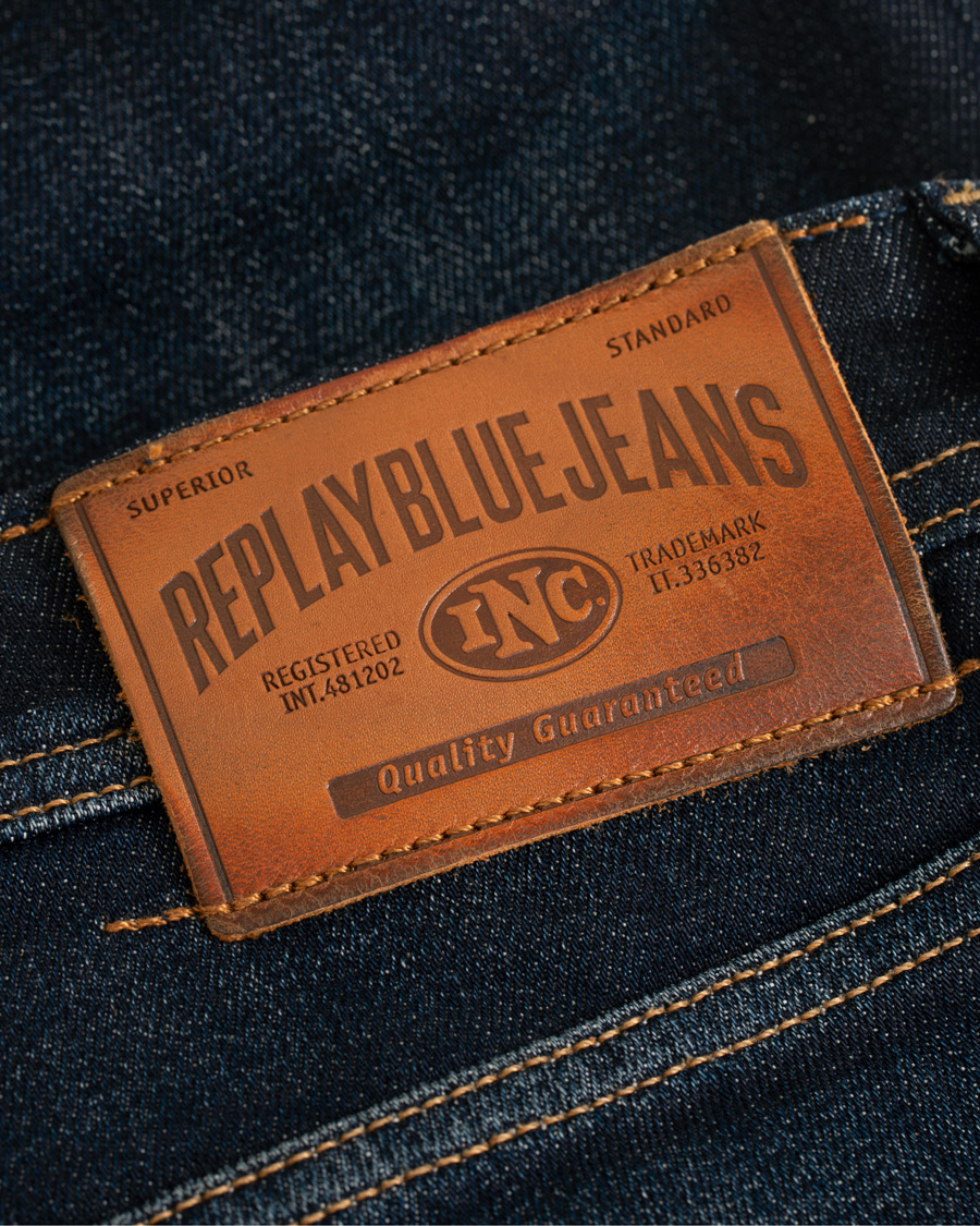 Herren | Jeans | Replay | Groover Stretch Selvedge Jeans Dark Blue